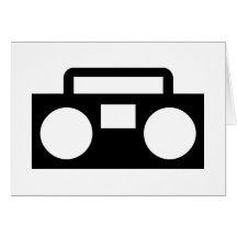 Música de rádio cartao