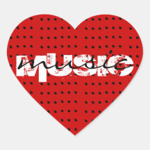 música do amor adesivo