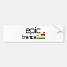 Música épico do Trance com equalizador estereofóni Adesivo