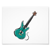 música graphic.png da guitarra elétrica da cerceta impressão fotográficas