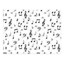 Música no me_ cartão postal