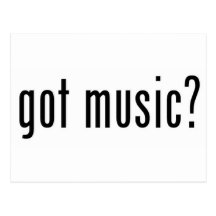 música obtida? cartao postal
