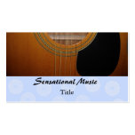 Música sensacional das guitarra cartão de visita