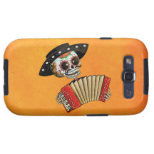 Músico de Diâmetro de Muertos Esqueleto Capas Galaxy SIII