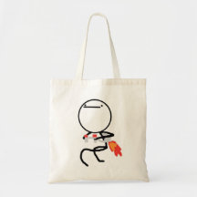 Nada fazer aqui Rage cara Meme Bolsa Para Compra