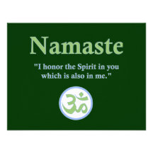 Namaste - com citações e símbolo do OM Convites Personalizado