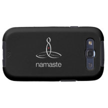 Namaste - estilo regular branco capas para galaxy s3