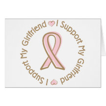 Namorada cor-de-rosa do apoio ao cancer de mama da cartões