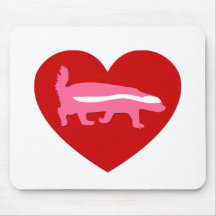 namorados do texugo de mel mousepad