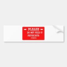 Não alimente os físicos adesivos