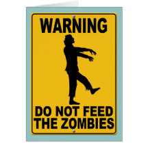 Não alimente os zombis cartoes