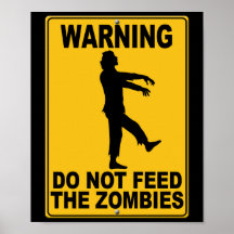 Não alimente os zombis poster