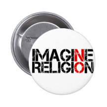 Não imagine nenhuma religião botons