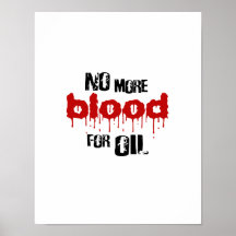 Não mais sangue para o óleo poster