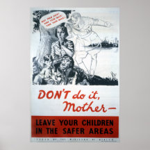 Não o faça segunda guerra mundial da mãe posters