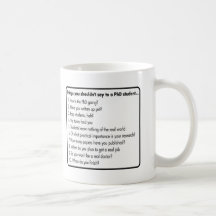 Não peça um PhD Caneca