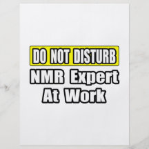 Não perturbe… o perito NMR no trabalho Panfletos Coloridos