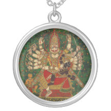 Narasimha que mata Hiranyakashipu em seu regaço Colar Personalizado