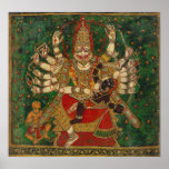 Narasimha que mata Hiranyakashipu em seu regaço Posteres