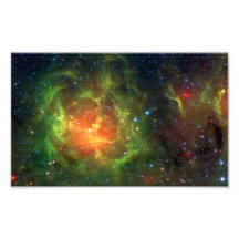 NASA Trifid Spitzer da nebulosa Impressão De Fotos