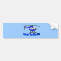 Nascer a voar!!! Helicóptero Adesivos
