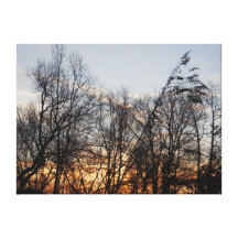 Nascer do sol de Treeline Impressão Em Tela Canvas