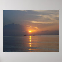 Nascer do sol na praia sul Miami - Posters