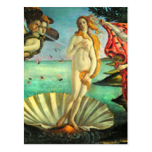 Nascimento de Botticelli de Venus Cartoes Postais