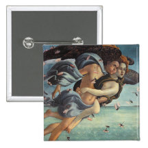 Nascimento de Venus, detalhe - casal mitológico Botons