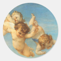 Nascimento de Venus, detalhe dos anjos por Cabanel Adesivo