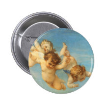 Nascimento de Venus, detalhe dos anjos por Cabanel Boton