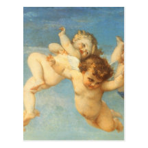 Nascimento de Venus, detalhe dos anjos por Cabanel Cartões Postais