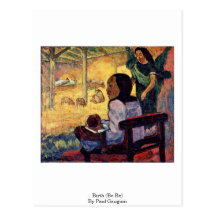 Nascimento (seja seja) por Paul Gauguin Cartão Postal