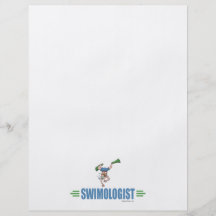 Natação cómico panfletos personalizados