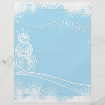 Natal azul panfleto personalizado