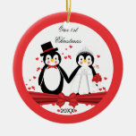 Natal bonito do casamento da noiva & do noivo do p enfeites de natal