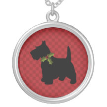 Natal do cão do Scottie de Terrier do Scottish Bijuteria