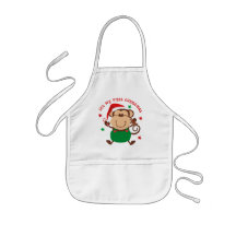 Natal do menino do macaco ø avental