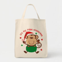 Natal do menino do macaco ø bolsa para compra