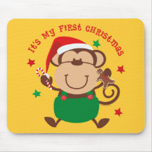 Natal do menino do macaco ø mousepad