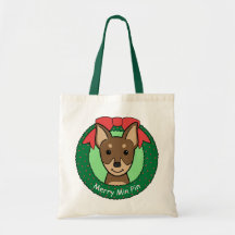 Natal do Pinscher diminuto Bolsa