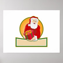 Natal Papai Noel do pai Impressão