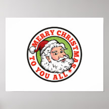 Natal Papai Noel do pai Pôsteres