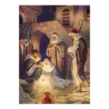 Natal religioso do vintage, Magi Wisemen da nativi Convite