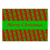 Natal vermelho e verde cartao