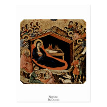 Natividade por Duccio Cartao Postal