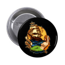 Navio da sereia e de pirata pins
