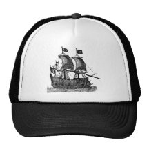Navio de pirata boné