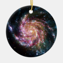 Nebulosa cor-de-rosa enfeite para arvore de natal