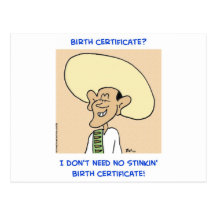 necessidade da certidão de nascimento do stinkin d cartao postal